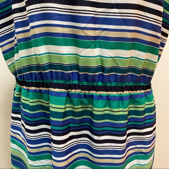 Loft Outlet Sleeveless Scoop Neck Striped Dress - Picture 4 of 9